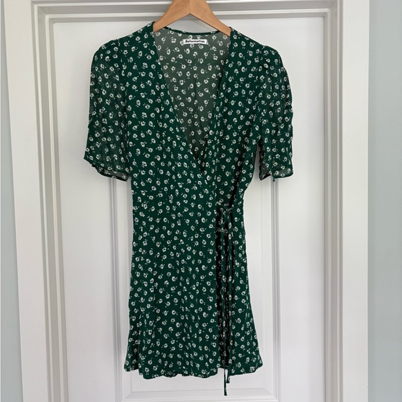 Reformation Lucky Ditsy Floral Wrap Dress Size M - Picture 3 of 13